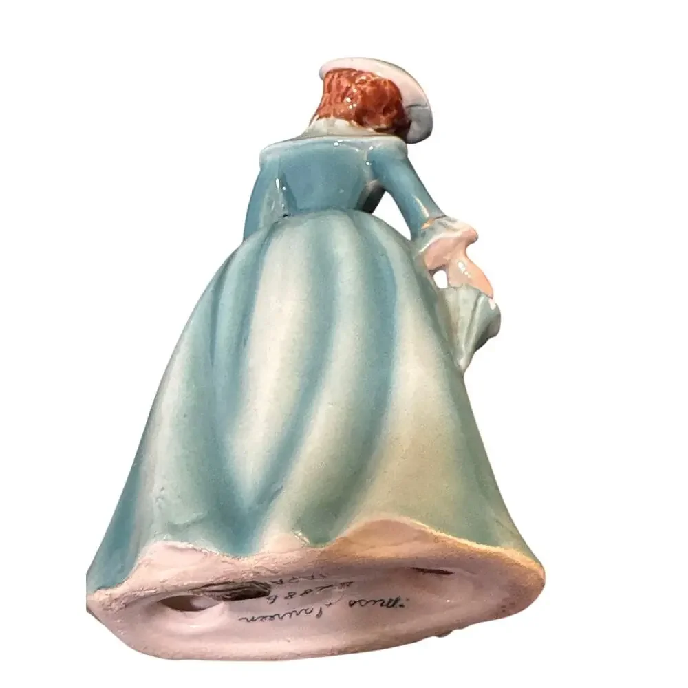 Vintage Napco Miss Laureen Victorian Figurine Stamped Japan 1950s B2886